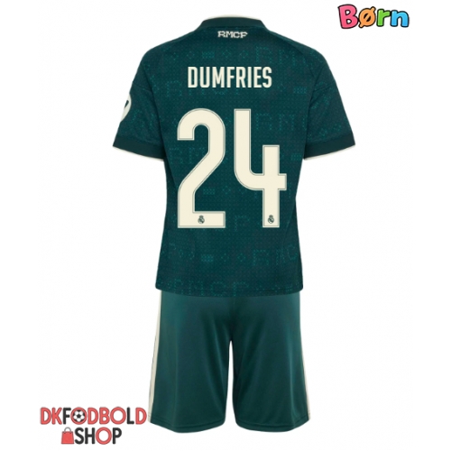 Real Madrid Denzel Dumfries #24 Udebanesæt Børn 2026-27 Kort ærmer (+ korte bukser)